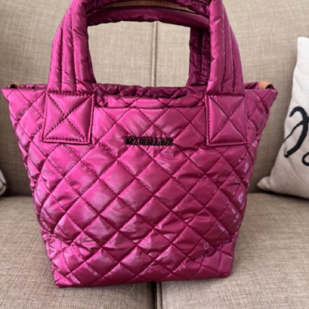 MZ Wallace Mini Metro Deluxe Metallic Peony EUC